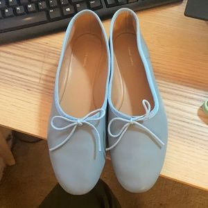 Mansur Gavriel Ballet Flats Terme Blue 38 NWT